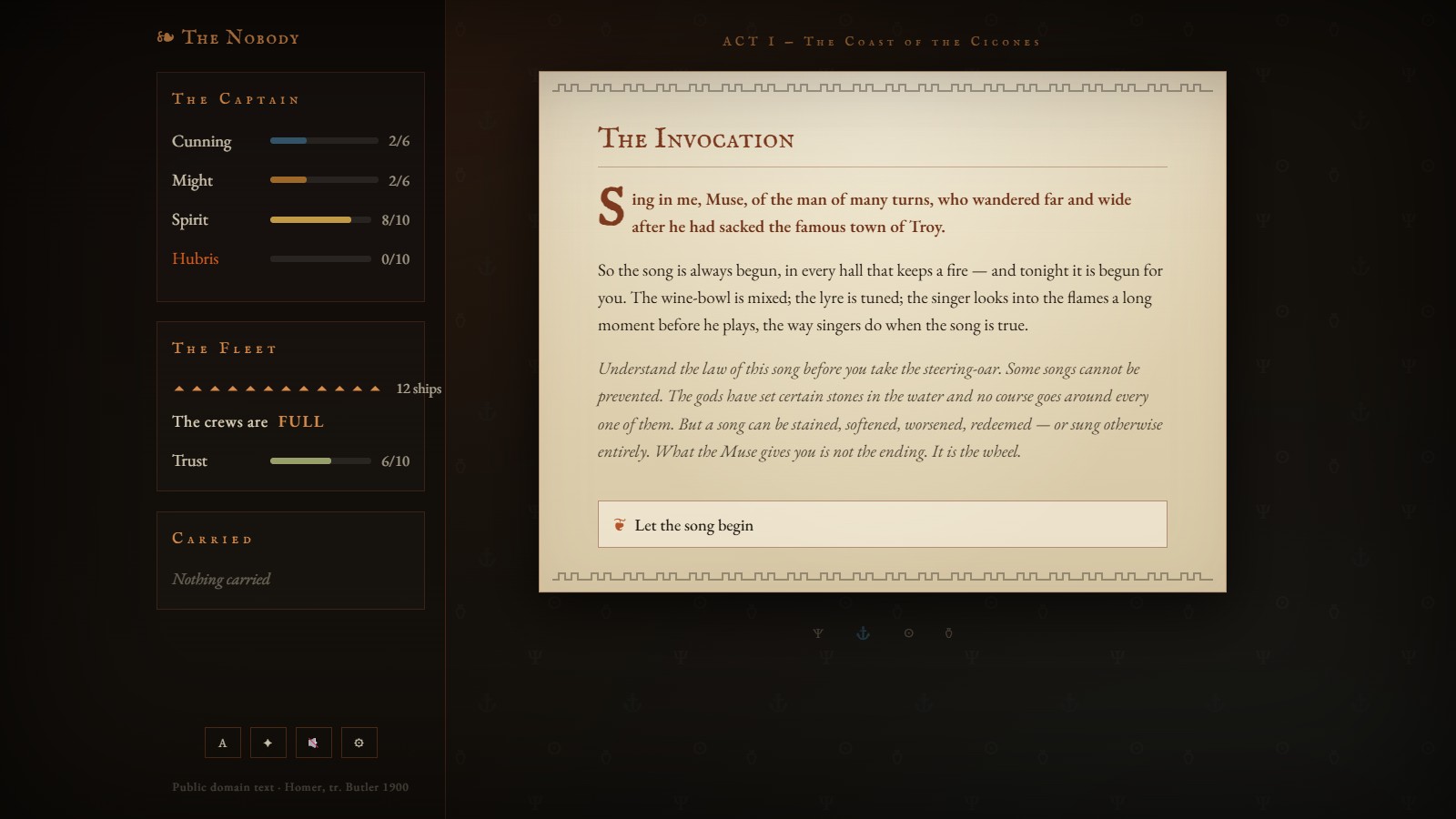 The Nobody — the invocation