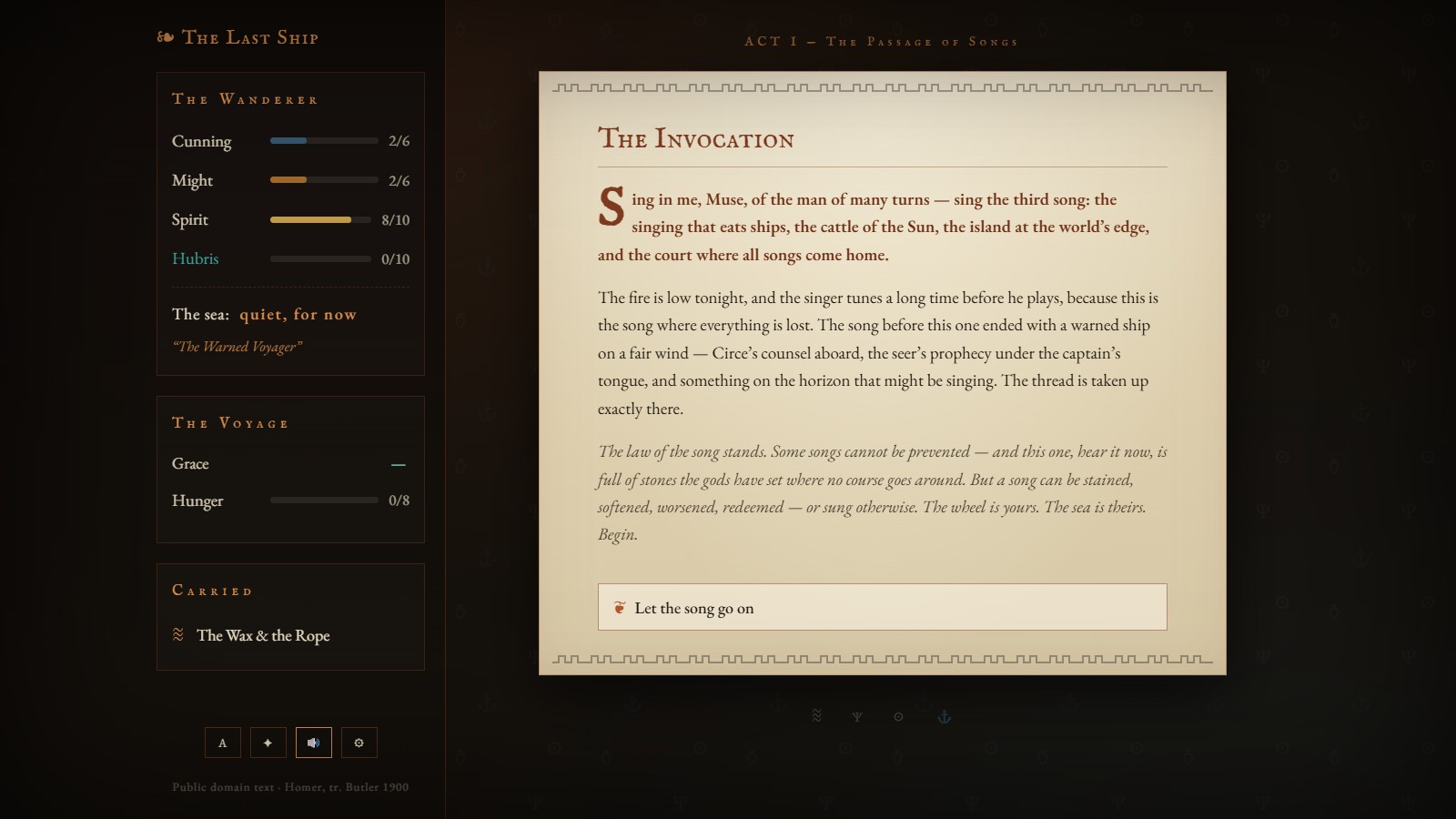 The Last Ship — the invocation