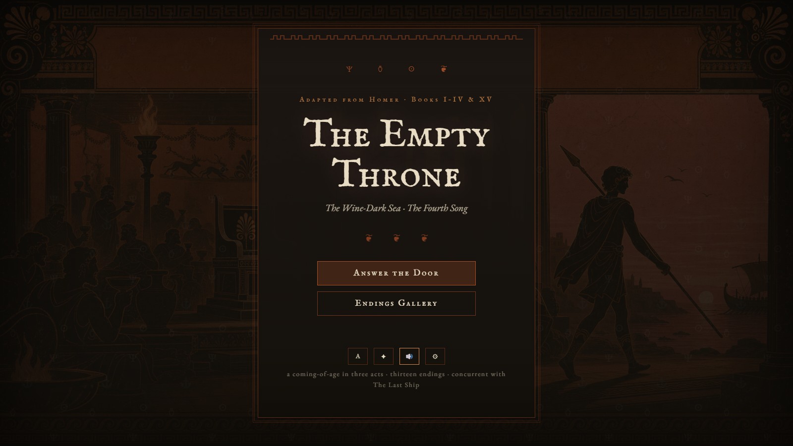 The Empty Throne — title screen